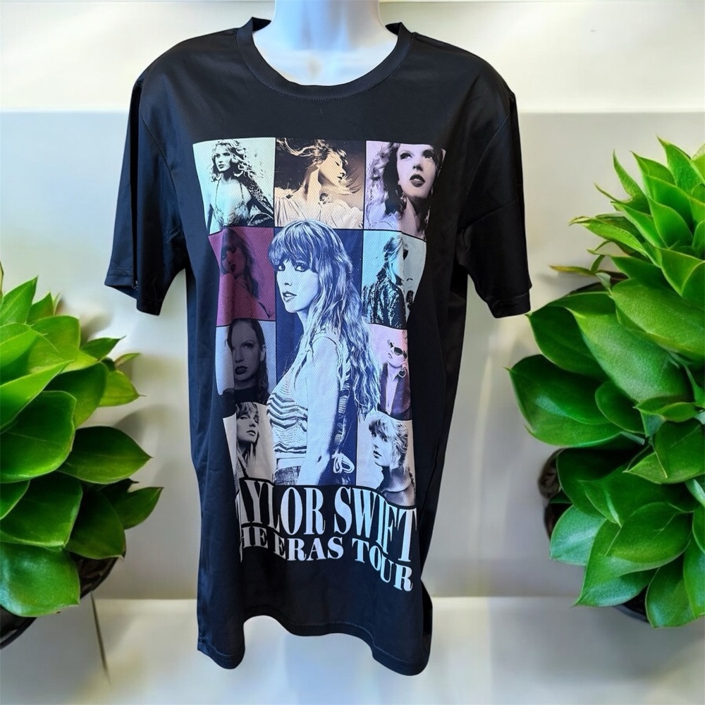 Taylor Swift Eras Tour Black Graphic Tee Swiftie Core Wedding S